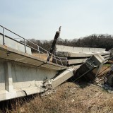 【東日本大震災】JR常磐線の高架橋倒壊(4月13日撮影) 【東日本大震災】JR常磐線の高架橋倒壊(4月13日撮影)